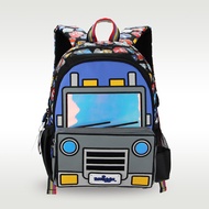 Australia smiggle original children's schoolbag boys black car shoulder backpack Kawaii 3-7 years old modelling bags 14 inches