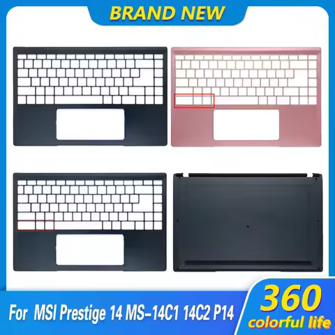 NEW Palmrest Keyboard For Prestige 14 P14 MS-14C1 14C2 14C4 Laptop Upper Top Case Lower Bottom Cover