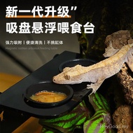 Crested Gecko Feeding Ledge Suction Cup Hanging Food Bowl for Arboreal Reptile Fruit Paste