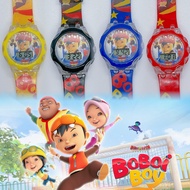 (K3) Jam Tangan Boboiboy Muzik Lampu / Cartoon Light Music Kids Watch