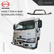 HINO 1TON KBAR/K-BAR/KANGAROO BAR [300 SERIES][WU300 / WU600 / WU640][4WHEELER][STAINLESS STEEL]