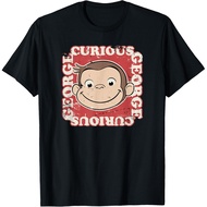 Curious George Big Face Distressed George T-Shirt