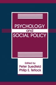 Psychology And Social Policy Peter Suedfeld