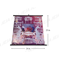 ANNUAL TARPAULIN CALENDAR. WALL DECOR. SIZE 24in x 24in. Free Layout. Any design.