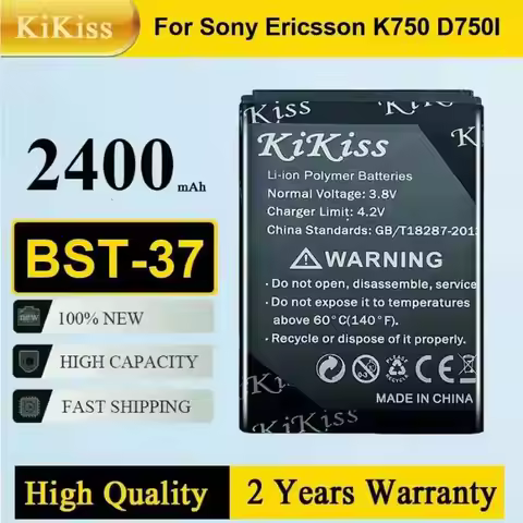 BST-37 Battery For Sony Ericsson K750 D750i W800i W810i K600 K610i K200i K220i W810C W700C W710C W55