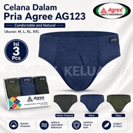 Contents of 3Pcs CD MEN'S UNDERWEAR AGREE AG123 M-XXL