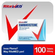 RiteMED Carbocisteine 500mg 100 Capsules (Cough Relief)