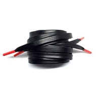 Black Premium Leather Lace with Red Aglet