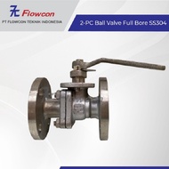 BALL VALVE 2PC FULL BORE JIS10K SS304 CF8 SIZE 1/2" - 4" FLOWCON