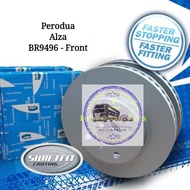 Original Bendix Swiftfit BR9496 Front Disc Rotor - Perodua Alza (PC)