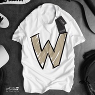 Letter T-Shirt - W - HoCha89 - High Quality Chain Collar Sewing (Real Picture)