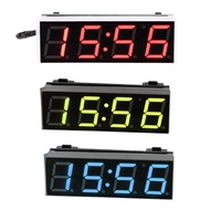 NICE Durable Digital Car LED Electronic Clock Time Temperature Voltage 3 in 1 Meter Temperature Volt