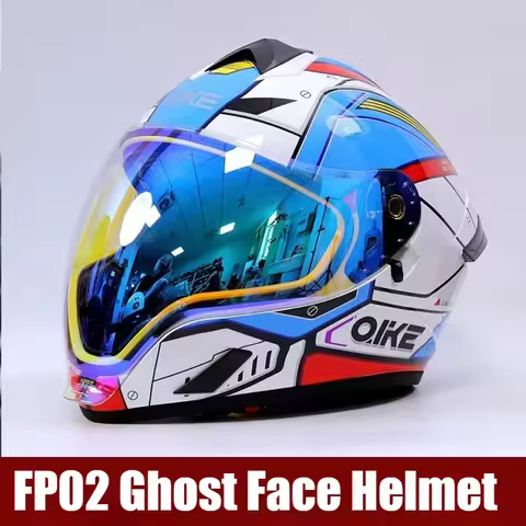 Qike FP02 Motorcycle Helmet Peeling Helmet Men Women Four-season Ultra-light Moto Travel Locomotive 