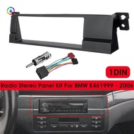 Car 1 Din Radio Fascia Adaptor Panel for BMW 3 Series E46 1998-2005 Spare Parts Parts CD DVD Stereo Frame Installation Kit