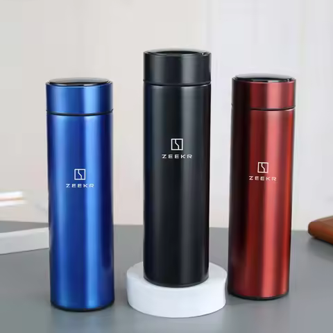 For ZEEKR X 001 7X FR 007 GT 009 CX1E MIX M-Vision 9X 304 Stainless Steel Thermos Cup Smart Display 
