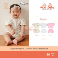 Happy Pumpkin Cleo Set Picnic Playdate Short Set for Girls 1-6 Years