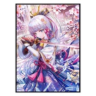 50ct (Kamisato Ayaka) Holographic Standard Size Cards for MTG/TCG/PTCG Art Anime Printing Card Sleev