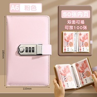 Large Capacity Cash Storage Bag Protective Cover for Money Saving Book Waterproof Storage Folder for
