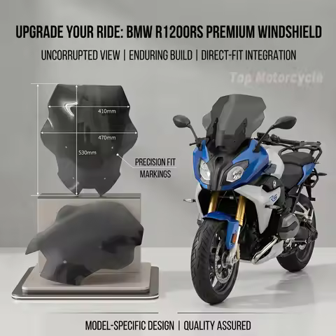 Clear Touring Windscreen For BMW R 1200 RS R1200RS 2015 2016 2017 2018 Motorcycle Windshield Deflect