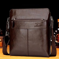 bag lelaki sling bag bag lelaki Handsome Tung Kangaroo Men's Genuine Leather Casual Shoulder Bag