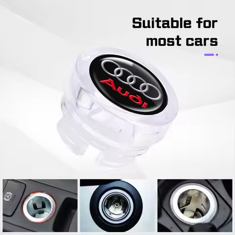 Car Cigarette Lighter Cover Dust Cover Decoration Accessories For Audi A1 A3 A4 A5 A6 A7 A8 S4 S5 S6
