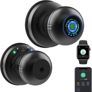 Tuya Fingerprint Door Lock ลูกบิดประตูแบบสแกนลายนิ้วมืออัจฉริยะพร้อมแป้นกด ลูกบิดประตูแบบใช้รหัสไบโอ