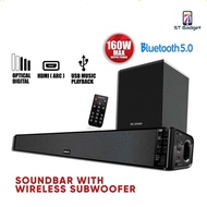 Sonicgear BT5500 Bluetooth 5.0 SoundBar With Wireless Subwoofer (TV Sound Bar)