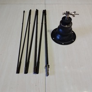 RACAL-TACTICOM Military Manpack HF Transceiver/ Radio Folding Whip Antenna with Base Aerial Support 