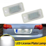 2pcs LED Number License Plate Light Lamp White OEM#8E0807430A 8E0807430B Fit for Audi A3 A4 A5 A6 C6