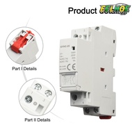 Eelhoop 25A คอนแทคเตอร์โมดูลาร์2NO 230V 2P สำหรับใช้ในครัวเรือนรางดิน18X68X81มม. [ของมาใหม่สินค้าคงค