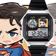 DC League Adventure Luminous Alarm Clock Student Electronic Watch