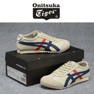 event discounts Onitsuka tiger México 66 Slip on Blue/White for Women and Men Canvas Breathable Couple Sports Running Jogging Tiger Shoes