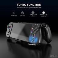 【In stock】NEW YS45 Pro Controller For Nintendo Switch RGB Colorful Transparen Colorful Light Game Gamepad Joystick Built-in 6-Axis Gyro ZVWF