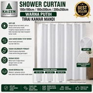 Shower Curtain 180x180CM /180x200CM /200x200CM Thick Waterproof Bathroom Curtain White Curtain