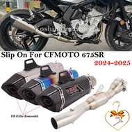 Slip On For CFmoto CF675SR NK 675SR 2024 2025 Motorcycle Exhaust Escape System Side Row Mid Link Pip