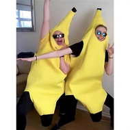 Banana Costume Fruit Jumpsuit Props Suit Banana Suit Dress Up Halloween Costume Funny Fruit