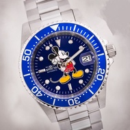 Authentic invicta Disney Watch Disney automatic mechanical blue watch fine steel strap leisure 24758