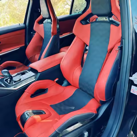 For BMW G87 M2, G80 G81 M3, G82 G83 M4, F90 M5, F92 M8 Car Accessories -M Carbon Bucket Seat Bolster