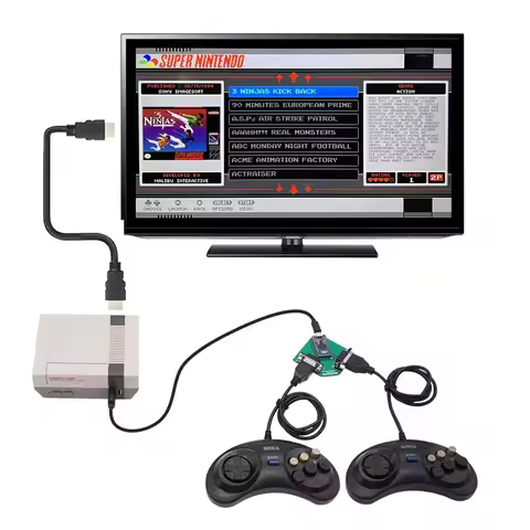 mini For Atari SEGA Genesis / Mega Drive controllers to USB adapter For MiSTerFPGA / Raspberry Pi 3 