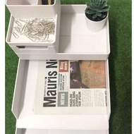 可堆疊桌上收納整理盒組 ---筆筒/小抽屜/收納盒/A4文件格---