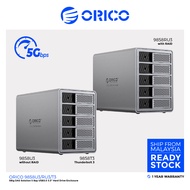 Orico 9858U3/RU3/T3 5 Bay 3.5" USB3.0/Thunderbolt 3 SATA HDD External Enclosure max 110TB - Space Gr
