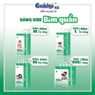 Bỉm nhật GOLDGI X5 NEW đủ size M54/L48/XL44/Xxl32
