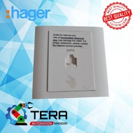 SAKLAR HAGER DATA CAT6 WGT1RJ6 / OUTLET DATA HAGER CAT6E