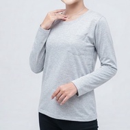 PLAIN LONG-SLEEVED T-SHIRT SPANDEX RAYON T-SHIRT LONG SLEEVE TSHIRT LONG SLEEVE T SHIRT WOMEN