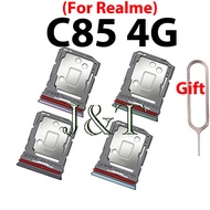 For Realme C85 5G 4G Sim Card Tray Slot Holder Card Reader Micro SD Nano Slot Adapter Free Pin
