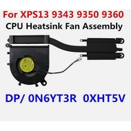 Dell XPS13 9343 9350 9360 CPU Cooling Fan Heatsink 6YT3R XHT5V 06YT3R 0XHT5V