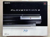 日版 PS3 CECHA00 BLACK HDD 60GB CONSOLE 原裝初代 PLAYSTATION 3 黑色主機 俗稱皇族機 王族機 可對應所有 PS PS1 PS2 PS3 遊戲 （無改機