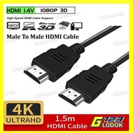 HDMI to HDMI Male to Male Monitor LED TV PC PS 3 4 5 HD 1080 4K Cable