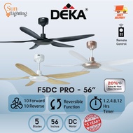 DEKA F5DC PRO 56" 20 SPEED 5 BLADE DC MOTOR CEILING FAN KIPAS SILING 风扇