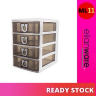 ELIANWARE (4 Tier) (A4 Size) Drawer / Accessories Drawer / Stationery Drawer / Cabinet E-524
